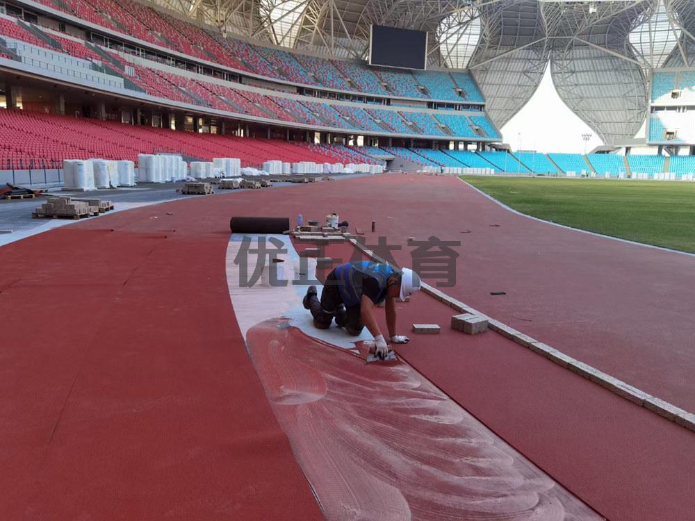 海口预制型橡胶跑道每平方米的价格